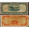 Image 2 : Lot of 1922 $10 Gold Certificate Note & 1918 $1 Federal Reserve Bank Note New York