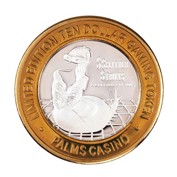 .999 Silver Palms Casino Las Vegas, NV $10 Casino Limited Edition Gaming Token