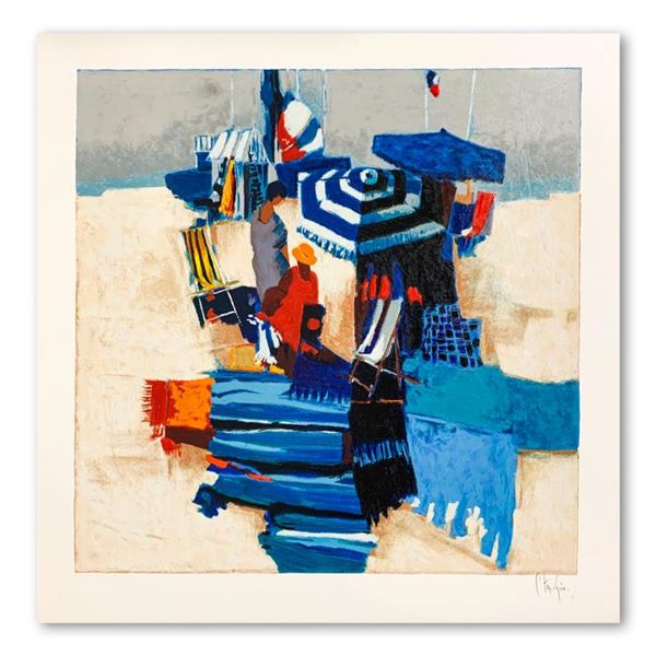 Claude Fauchere "Beach Scene" Limited Edition Serigraph