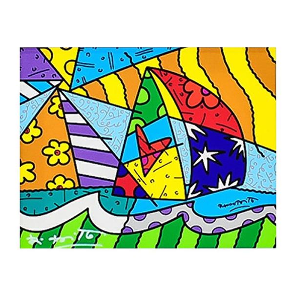 Romero Britto "New Sailing" Giclee