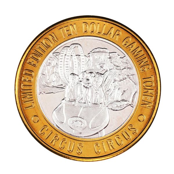 .999 Silver Circus Circus Hotel & Casino $10 Limited Edition Casino Gaming Token