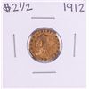 Image 1 : 1912 $2 1/2 Indian Head Quarter Eagle Gold Coin