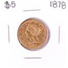 Image 1 : 1878 $5 Liberty Head Half Eagle Gold Coin