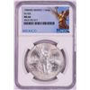 Image 1 : 1985Mo Mexico 1 Onza Libertad Silver Coin NGC MS66