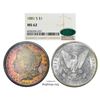 Image 1 : 1881-S $1 Morgan Silver Dollar Coin NGC MS62 CAC Amazing Toning
