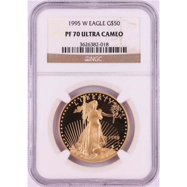 1995-W $50 Proof American Gold Eagle Coin NGC PF70 Ultra Cameo