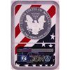 Image 2 : 2018-W $1 Proof American Silver Eagle Coin NGC PF69 Ultra Cameo Congratulations Flag