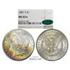 Image 1 : 1881-S $1 Morgan Silver Dollar Coin NGC MS63* Star CAC Amazing Toning