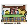 Image 1 : Todd Goldman "Breakfast In Bed" Original Acrylic On Canvas