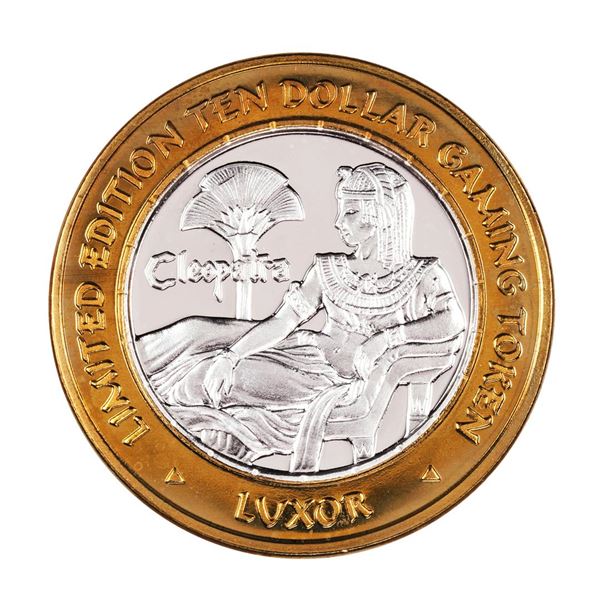 .999 Silver Luxor Las Vegas, Nevada $10 Casino Limited Edition Gaming Token