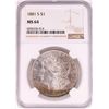 Image 1 : 1881-S $1 Morgan Silver Dollar Coin NGC MS64 Great Toning