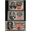 Image 1 : Lot of Fifth Issue 10/25/50 Cents Fractional Currency Notes