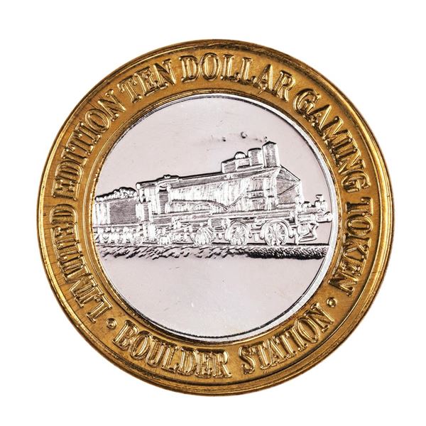 .999 Silver Boulder Station Hotel Casino Las Vegas, NV $10 Limited Casino Token