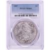 Image 1 : 1887 $1 Morgan Silver Dollar Coin PCGS MS64