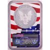 Image 2 : 2019-W $1 Proof American Silver Eagle Coin NGC PF70 Ultra Cameo Congratulations Flag
