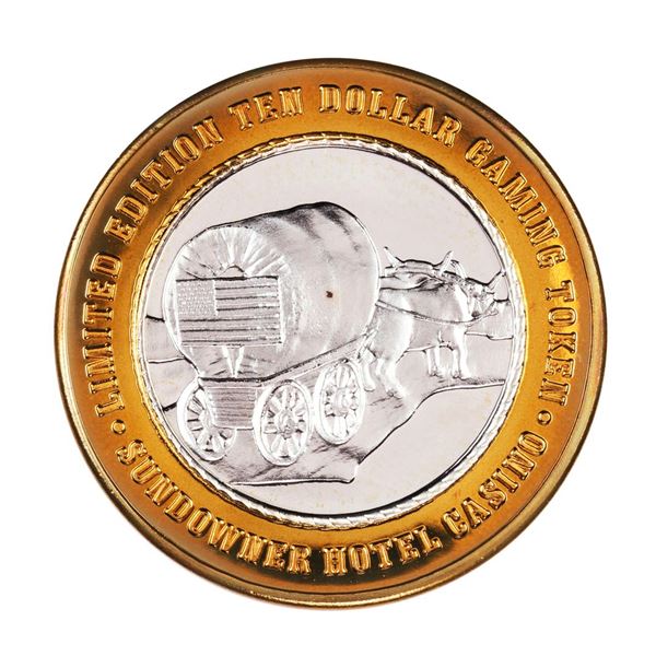 .999 Silver Sundowner Hotel Casino Reno, NV $10 Casino Limited Edition Gaming Token