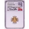 Image 1 : 1989-P $5 Proof American Gold Eagle Coin NGC PF70 Ultra Cameo Mike Castle Signature