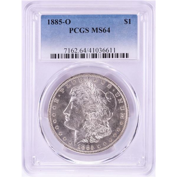 1885-O $1 Morgan Silver Dollar Coin PCGS MS64