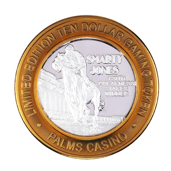 .999 Silver Palms Casino Las Vegas, NV $10 Casino Limited Edition Gaming Token