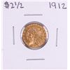 Image 1 : 1912 $2 1/2 Indian Head Quarter Eagle Gold Coin