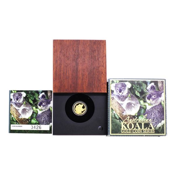 2008 $15 Australia Koala 1/10 oz Gold Coin with Box & COA