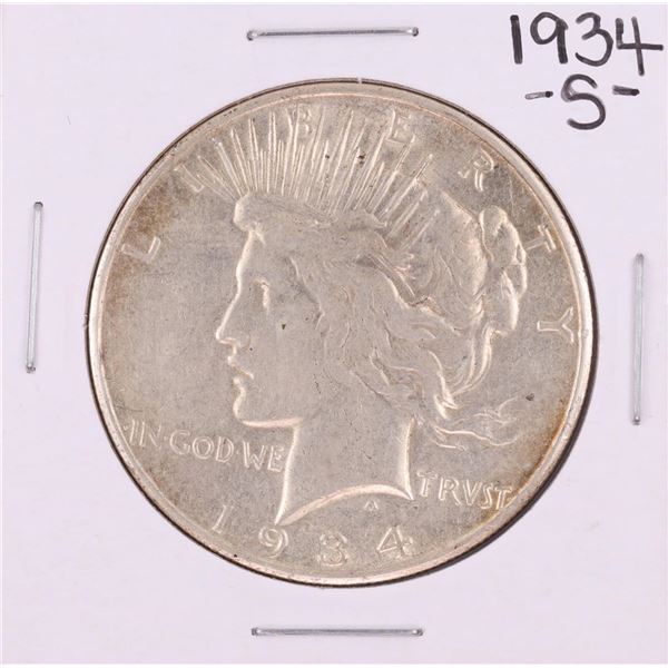 1934-S $1 Peace Silver Dollar Coin