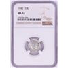 Image 1 : 1942 Mercury Dime Coin NGC MS65
