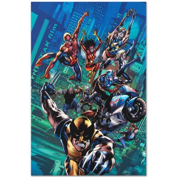 Marvel Comics "New Avengers Finale #1" Numbered Limited Edition Giclee on Canvas by Bryan Hitch with