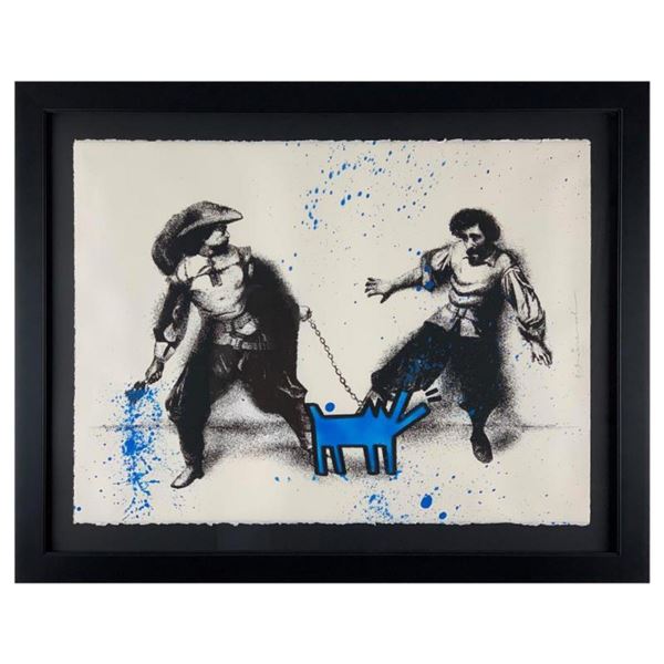 Mr Brainwash, "Watch Out!" Framed Limited Edition Silk Screen. Hand Signed and Numbered 6/25; Letter