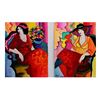 Image 2 : Patricia Govezensky- Set of Two Original Watercolors "Dreams and Reality"