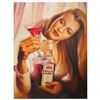 Image 1 : E. Denis, Original Oil Painting on Canvas (32" x 42"), Hand Signed with Letter Authenticity.