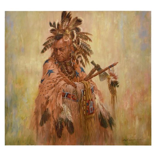 Larry Fanning, "War Shirt of the Morning Star - Pawnee" Limited Edition on Canvas, Numbered 47/450 a