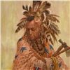 Image 3 : Larry Fanning, "War Shirt of the Morning Star - Pawnee" Limited Edition on Canvas, Numbered 47/450 a
