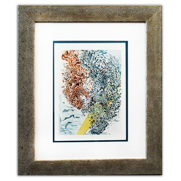 Salvador Dali- Original Color Woodcut on B.F.K. Rives Paper "Paradise 11"