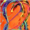 Image 3 : Jim Warren, "Love" Framed Original Painting on Canvas, Hand Signed with Letter of Authenticity.