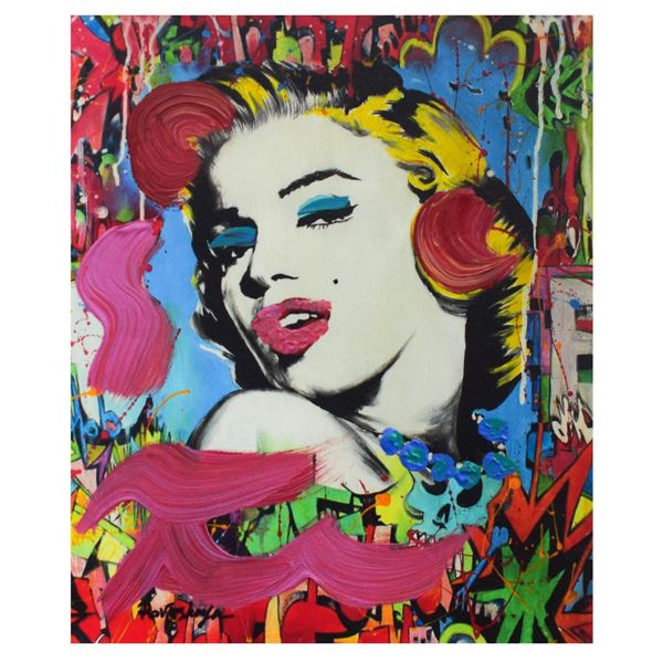 Nastya Rovenskaya- Mixed Media "Marilyn Monroe I"