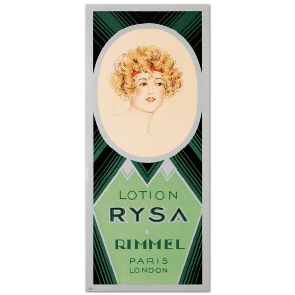 RE Society, "Rimmel-Lotion Rysa" Hand Pulled Lithograph. Includes Letter of Authenticity.