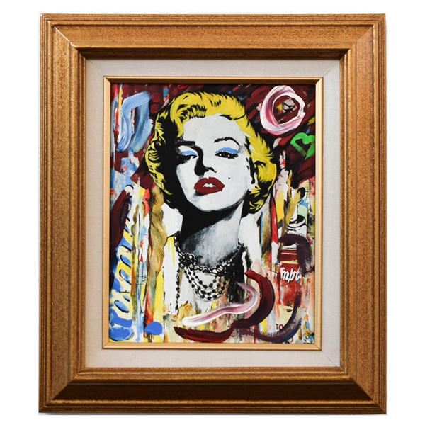Nastya Rovenskaya- Mixed Media "Marilyn Monroe II"