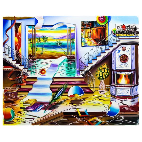 Alexander Astahov- Original Oil on Canvas "Stairway To The Beach"