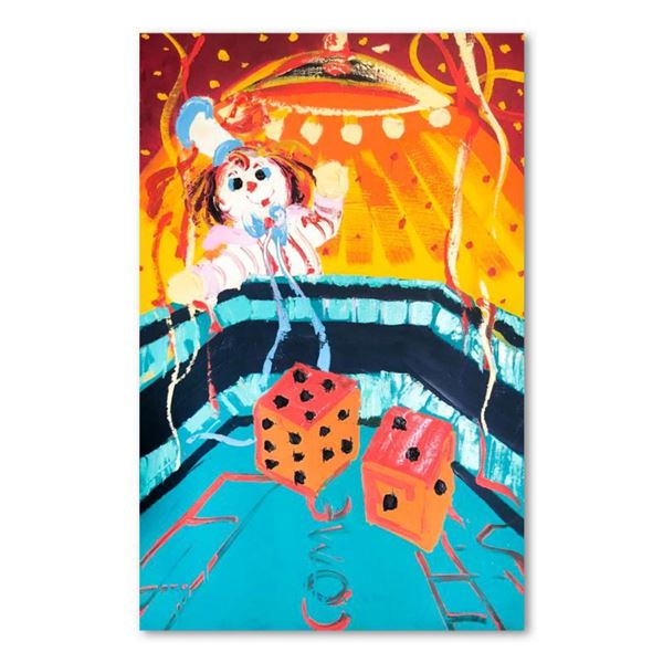 Paul Blaine Henrie (1932-1999), "7 Come 11" Hand Signed Original Painting on Canvas (48"x30") with L