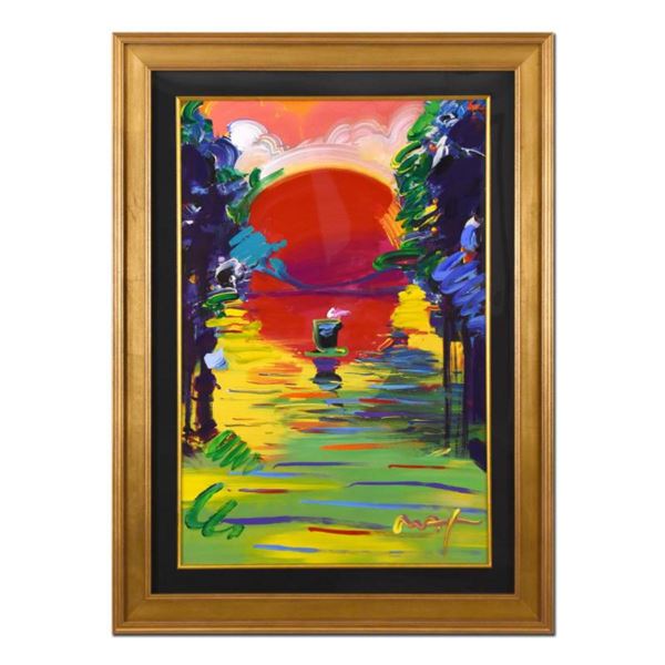 Peter Max, "Better World" Framed One-Of-A-Kind Acrylic Mixed Media (33.5" x 45.5"), Hand Signed with