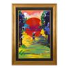Image 1 : Peter Max, "Better World" Framed One-Of-A-Kind Acrylic Mixed Media (33.5" x 45.5"), Hand Signed with