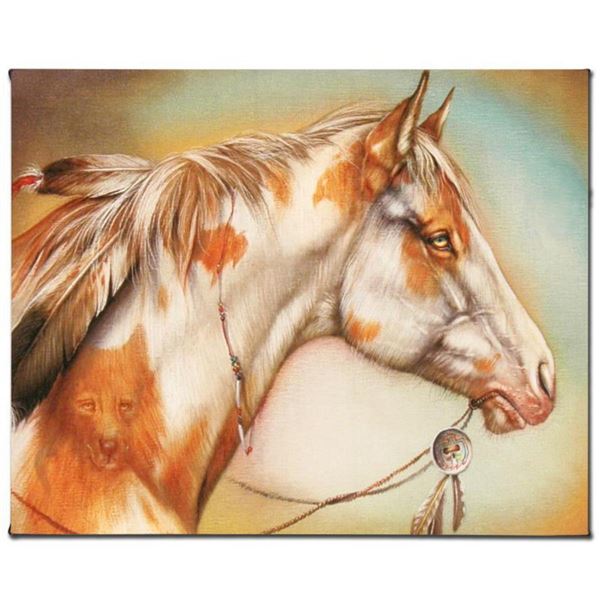 "Dreamer Horse" Limited Edition Giclee on Canvas by Martin Katon, Numbered and Hand Signed. This pie