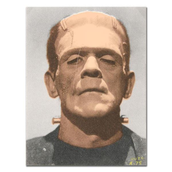 Ringo, "Frankenstein" One-of-a-Kind Hand-Pulled Silkscreen and Mixed Media Painting on Canvas, Hand 