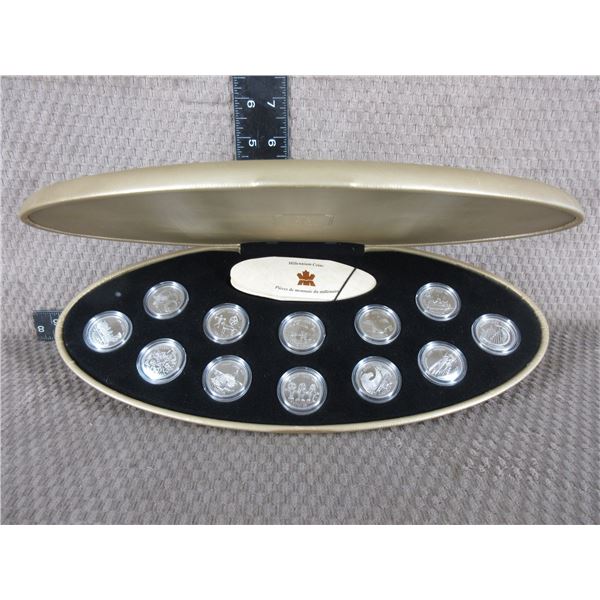 1999 Millennium Canada Sterling Silver Proof Coin Set