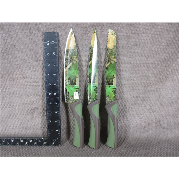 Camouflage Kitchen Knife Set of 3