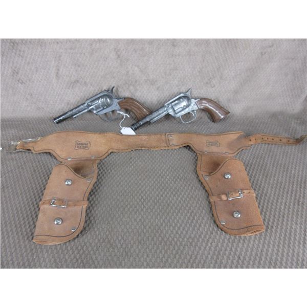 Pony Boy 2 Cap Guns & Double Set Holsters