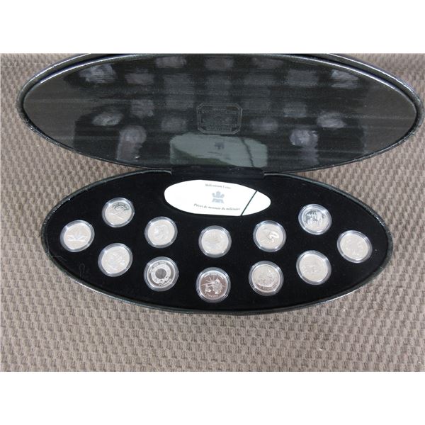 2000 Millennium Canada Sterling Silver Proof Coin Set