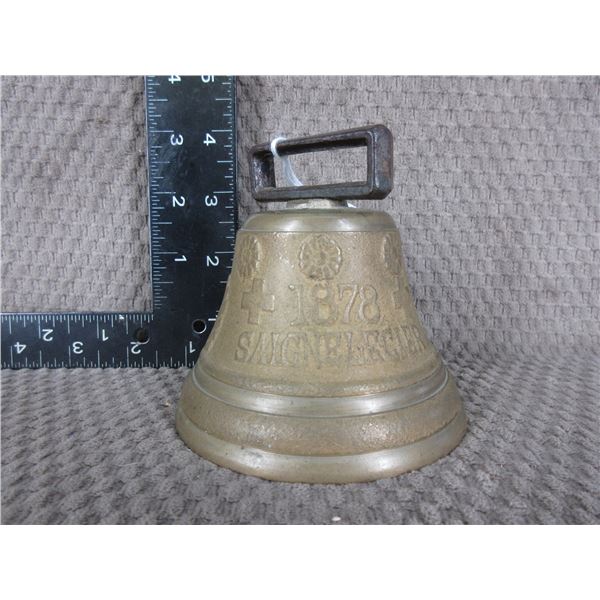 Swiss Cow Bell 1878 Saignelegier Chiantel Fondeur 3 7/8"