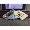 Image 4 : Wyatt Earp Pistol Style Knife - Badge - Sheath - Case Set
